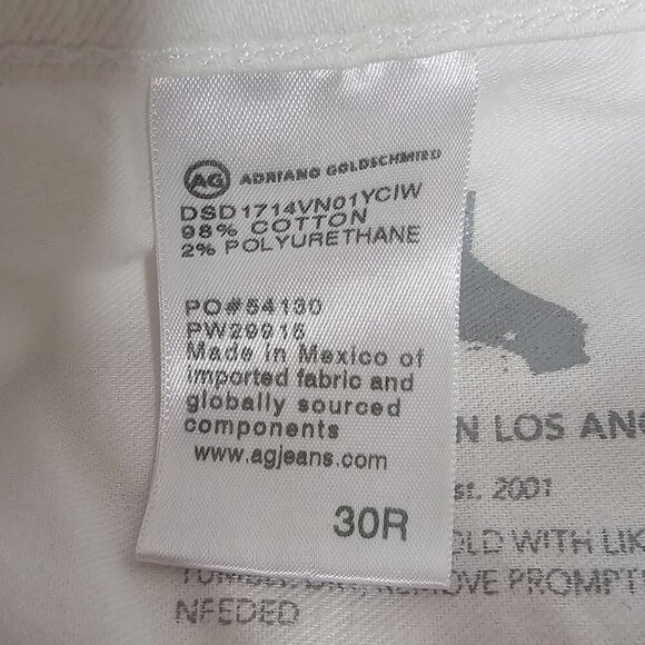 Adriano Goldschmied Hailey Cut Off Ex Boyfriend 3" Inseam Shorts Denim White 30R - Picture 8 of 15